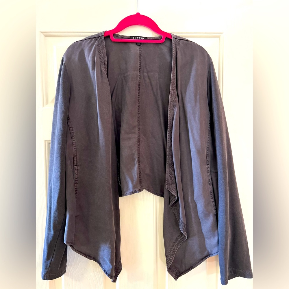 Torrid Gray Jacket | Torrid Size 2